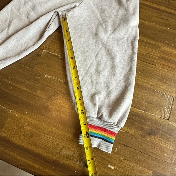 Aviator Nation Gray Sweatpants with Colorful Cuffs - Picture 5 of 8